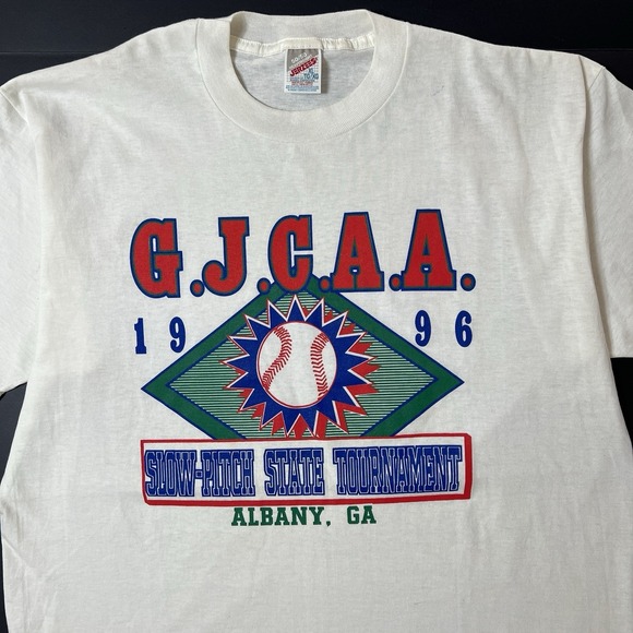 Jerzees Other - Vintage 1996 GJCAA Snow Pitch State Tournament Tshirt Jerzees Albany GA Size XL